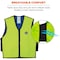 Ergodyne Evaporative Cooling Vest, Embedded Polymers, Zipper Closure, Lime, 2XL EGO12536 - alternate 5